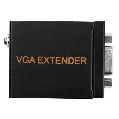 VGA Signal to RJ45 Signal Extender Transmitter + Receiver Converter Ethernet Cable, Transmission Distance: 60m, Transmission Distance: 60m