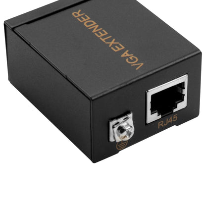 VGA Signal to RJ45 Signal Extender Transmitter + Receiver Converter Ethernet Cable, Transmission Distance: 60m, Transmission Distance: 60m
