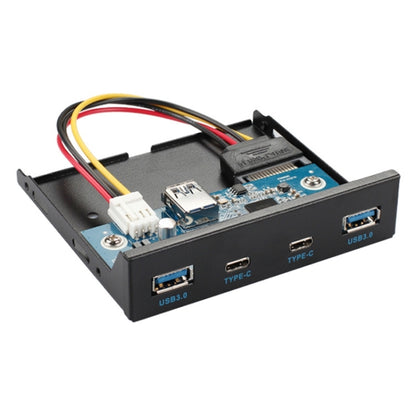 2 x USB 3.0 + 2 x USB-C / Type-C Floppy Drive Front Panel, 2 x USB 3.0 + 2 x Type-C