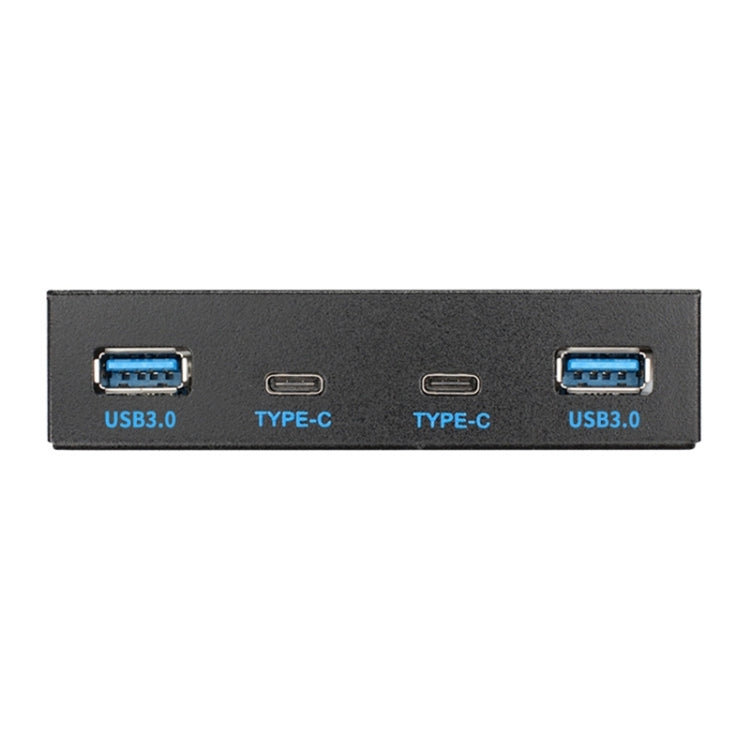 2 x USB 3.0 + 2 x USB-C / Type-C Floppy Drive Front Panel, 2 x USB 3.0 + 2 x Type-C