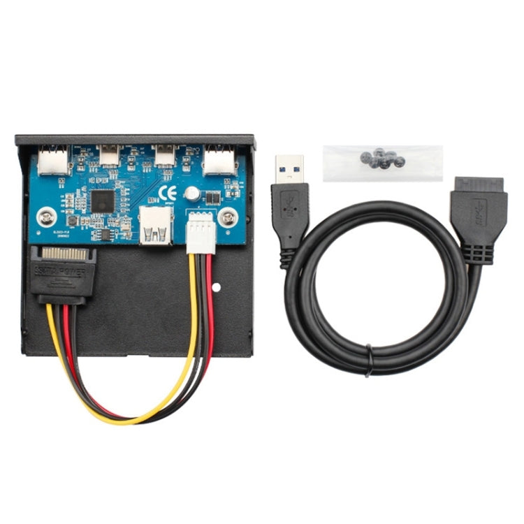 2 x USB 3.0 + 2 x USB-C / Type-C Floppy Drive Front Panel, 2 x USB 3.0 + 2 x Type-C
