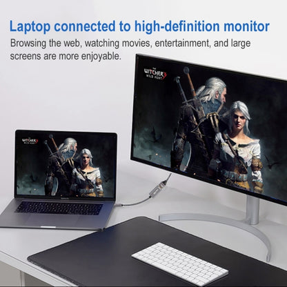 4K 60Hz USB-C / Type-C Male to HDMI Female Adapter Cable, Type-C Male to HDMI Female