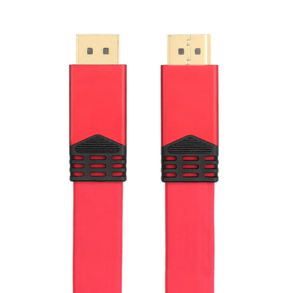 4K 60Hz DisplayPort 1.2 Male to DisplayPort 1.2 Male Aluminum Shell Flat Adapter Cable, Cable Length: 2m, 2m