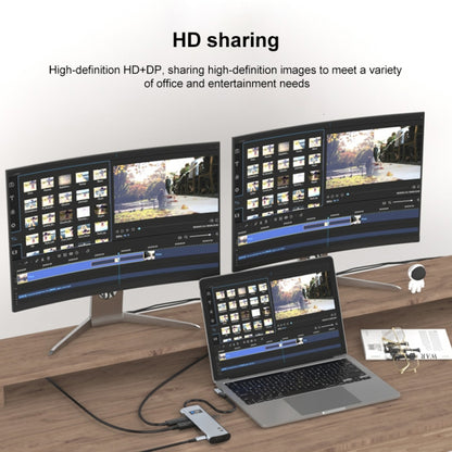 Z261 12 in 1 Elbow USB-C/Type-C to USB MST Smart Docking Station HUB Adapter, Z261