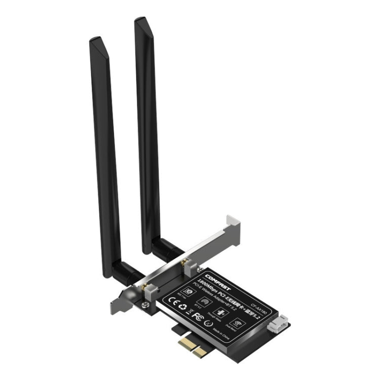 COMFAST CF-AX180 1800Mbps PCI-E Bluetooth 5.2 Dual Frequency Gaming WiFi 6 Wireless Network Card without Heat Sink, CF-AX180