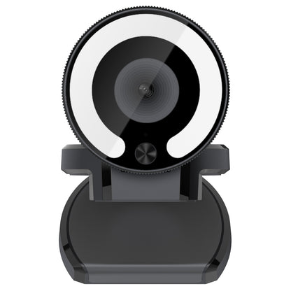 Landshine 90 Degree Wide-angle 2K USB Autofocus Computer Live Beauty HD Camera with Ring Light