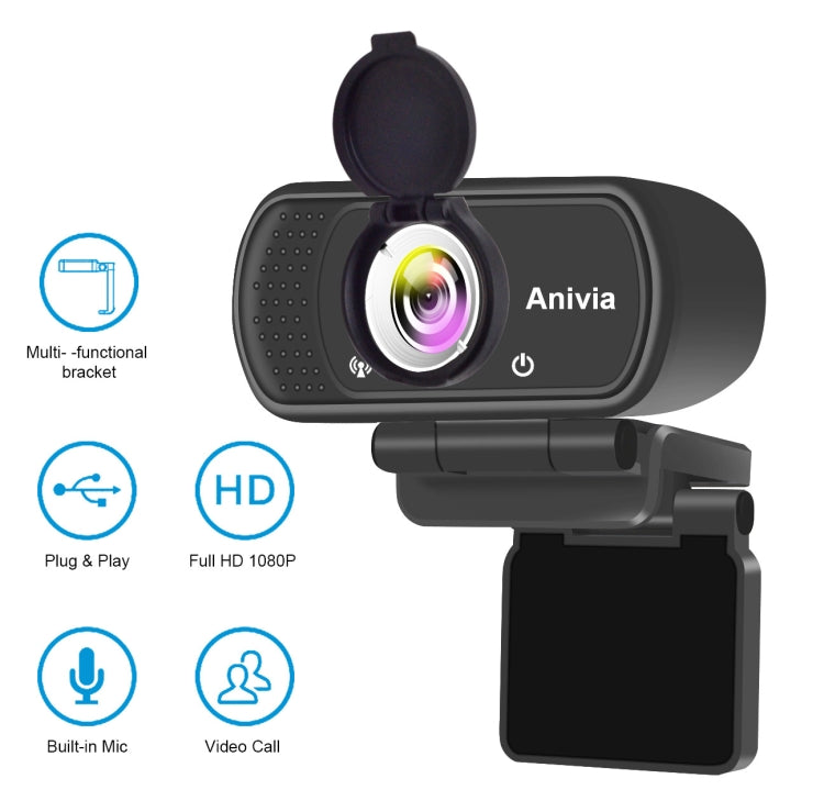 W5 HD 1080P USB Fixed Focus Camera With Mic, W5