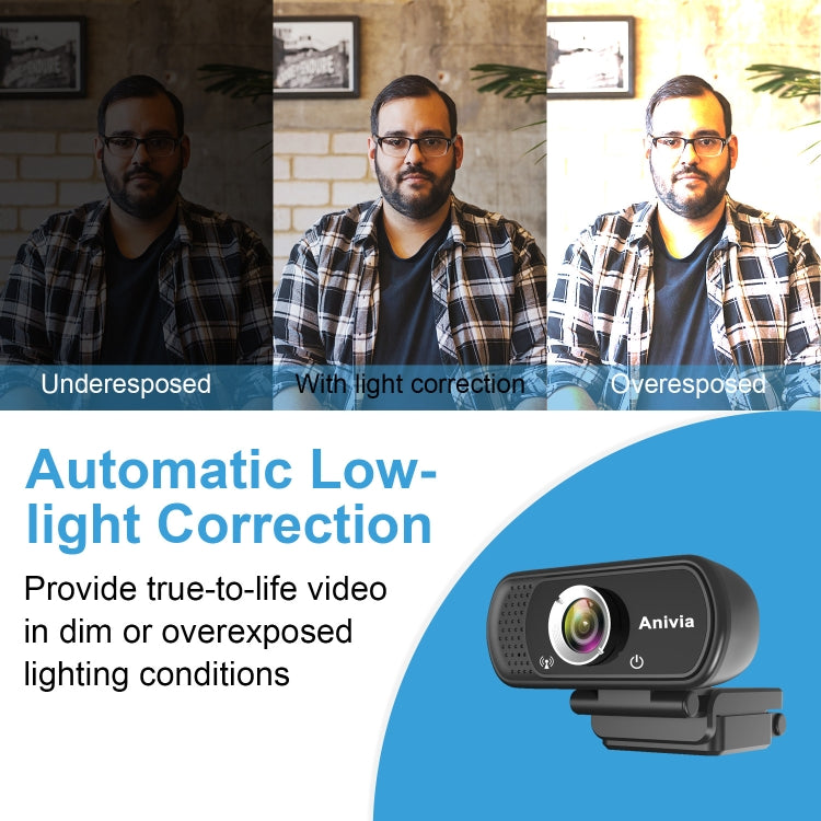 W5 HD 1080P USB Fixed Focus Camera With Mic, W5