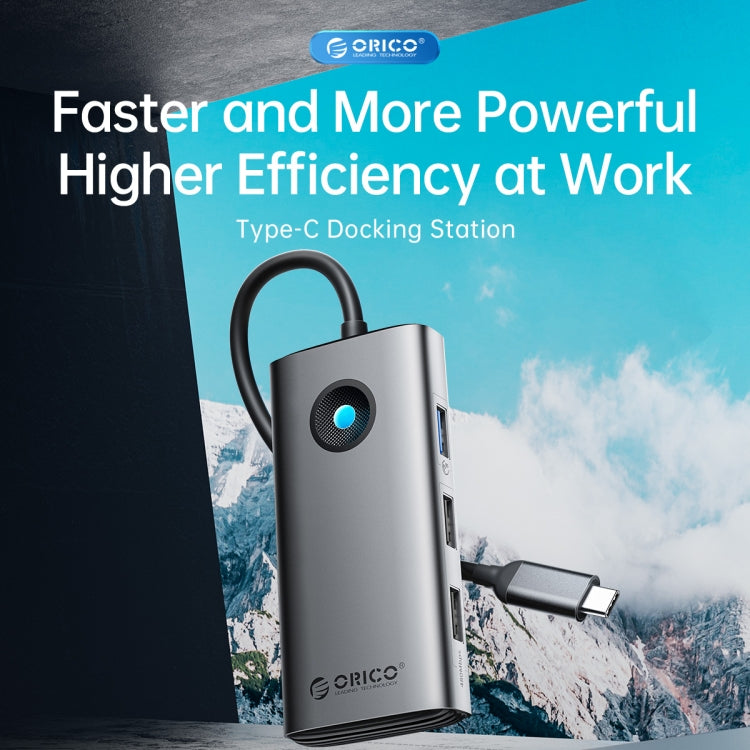 ORICO PW11-6P Type-C / USB-C 6-in-1 5Gbps Multifunction Docking Station, PW11-6P