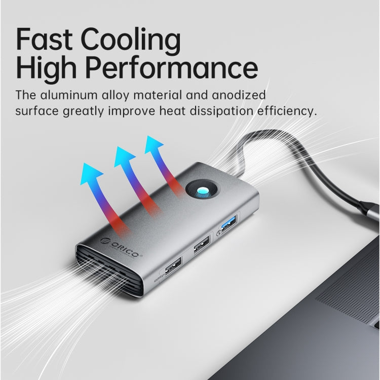 ORICO PW11-6P Type-C / USB-C 6-in-1 5Gbps Multifunction Docking Station, PW11-6P