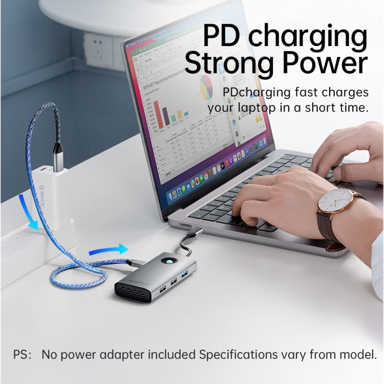 ORICO PW11-6P Type-C / USB-C 6-in-1 5Gbps Multifunction Docking Station, PW11-6P