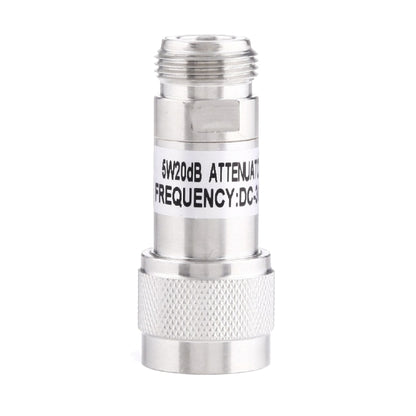 5W 20dBi N Female to N Male DC-13GHz Frequency Gain Attenuator, 20dBi