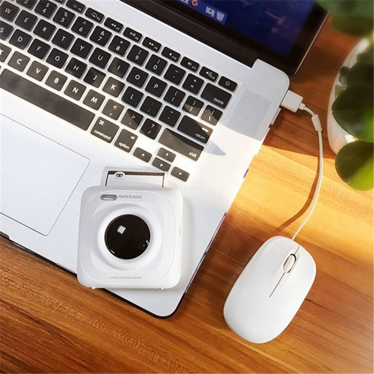 PAPERANG P1 Portable ABS Bluetooth 4.0 Printer Thermal Photo Phone Wireless Connection Printer, P1 White