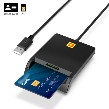 Rcoketek CR301 USB Plug Smart CAC Card Reader USB 2.0 Bank Card SIM Card Tax Reader, USB