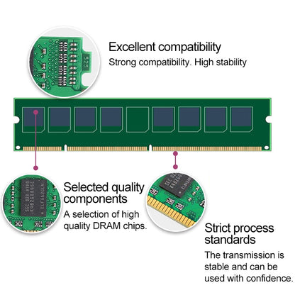 JingHai 1.5V DDR3 1333 / 1600MHz 4GB Memory RAM Module for Desktop PC, 1333 / 1600MHz 4GB