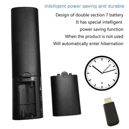 Q5 Gyroscope + Voice Foreign Version USB 2.4G Wireless Voice Flying Mouse Remote Control, Support Set-Top Box / Computer, Gyroscope + Voice