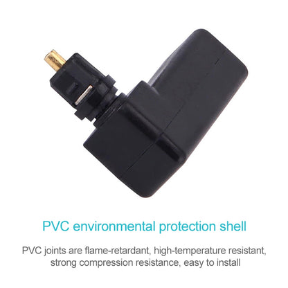 EMK 360 Degree Male to Female Conversion Head Optical Fiber Adapter Audio Adapter, 360 Degree Male to Female