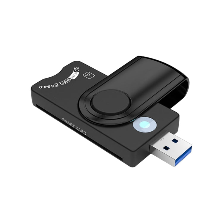 Rocketek CR310-B USB3.0 Multi-function IC Smart Card / SD / TF / SIM Card Reader, CR310-B