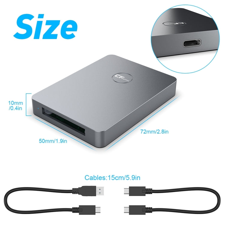 Rocketek CR316 USB3.1 Gen2 CFexpress Type B Card Reader, CFexpress Type B