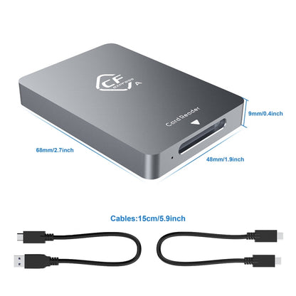 Rocketek CR325 USB3.1 Gen2 CFexpress Type B Card Reader, CFexpress Type A