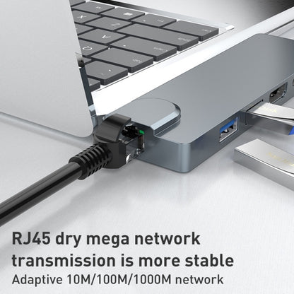 Rocketek SHL731 8 in 1 60W PD / RJ45 / 4K HDMI / USB 3.0 HUB Adapter for Surface Pro 3 / 4 / GO, For Surface Pro 3 / 4 / GO