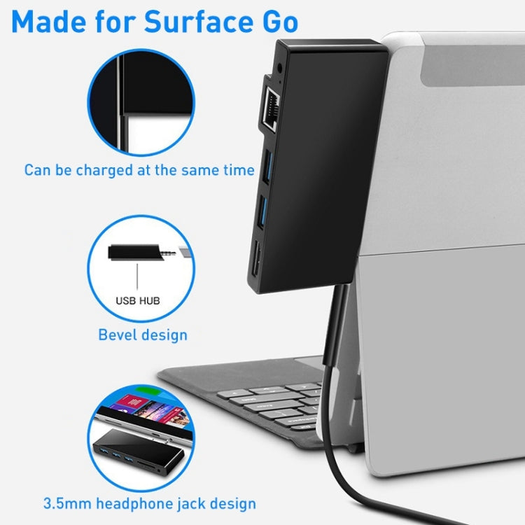 Rocketek SGO773 Type-C to USB3.0 / HDMI / RJ45 HUB Adapter for Surface Pro GO, SGO773