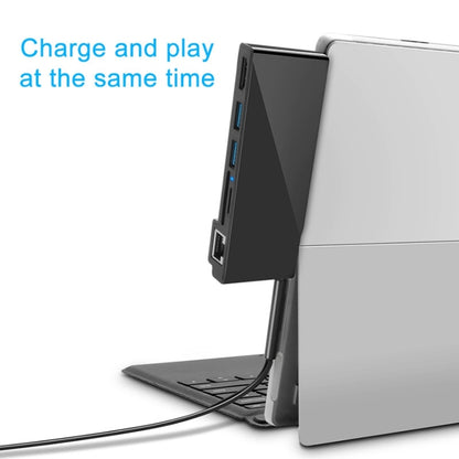 Rocketek SH768 6 in 1 RJ45 / USB 3.0 / HDMI / SD / TF HUB Adapter for Surface Pro 4, For Surface Pro 4 with RJ45