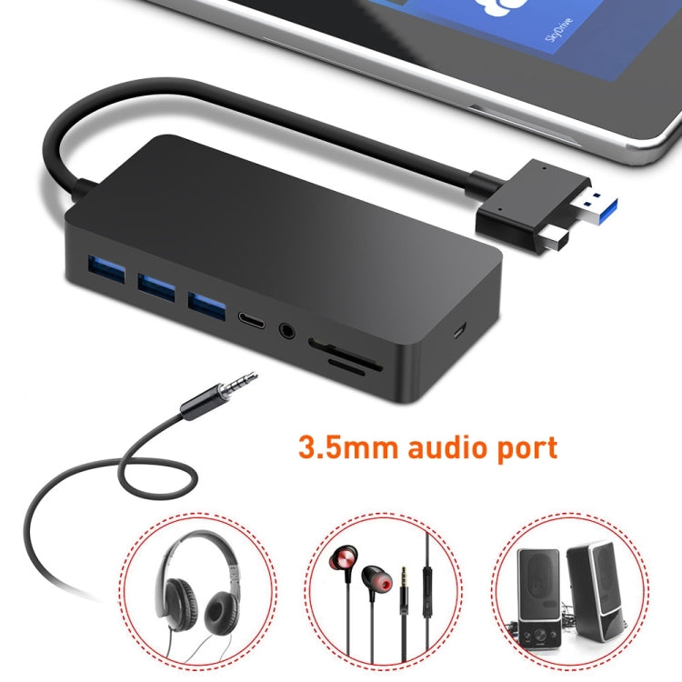Rocketek SH701 11 in 1 1000M RJ45 / USB 3.0 HUB Adapter for Surface Pro 5 / 6, For Surface Pro 5 / 6 1000M