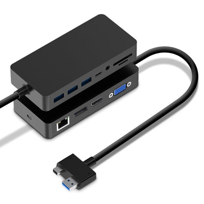 Rocketek SH701 11 in 1 100M RJ45 / USB 3.0 HUB Adapter for Surface Pro 5 / 6, For Surface Pro 5 / 6 100M