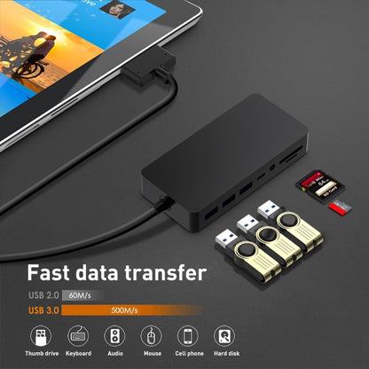 Rocketek SH701 11 in 1 100M RJ45 / USB 3.0 HUB Adapter for Surface Pro 5 / 6, For Surface Pro 5 / 6 100M