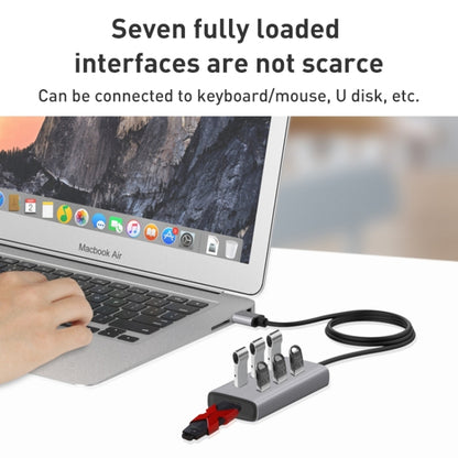 8108 7 Ports USB 3.0 to USB 3.0 HUB, Cable Length: 80cm, 8108