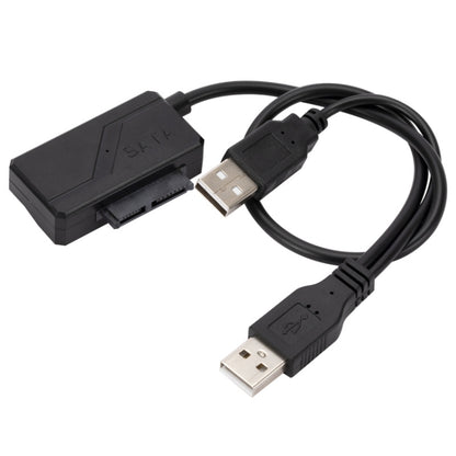 SATA to USB 2.0 Adatper Cable Optical Drive Cable with Power Supply, with Power Supply