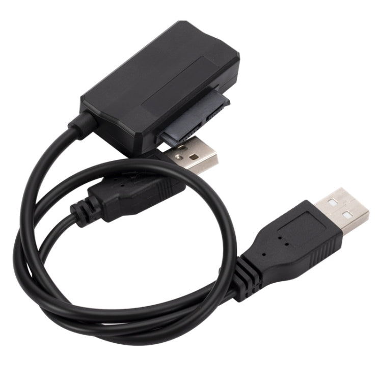 SATA to USB 2.0 Adatper Cable Optical Drive Cable with Power Supply, with Power Supply