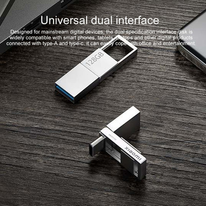 Original Xiaomi 128GB USB 3.2 Type-C / Type-A Dual Interface Mobile Phone U Disk
