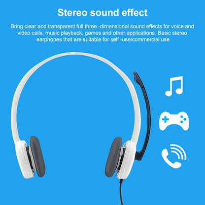Logitech H150 Wired Headphone Dual 3.5mm Earphone Gaming Headset Stereo with MIC, H150