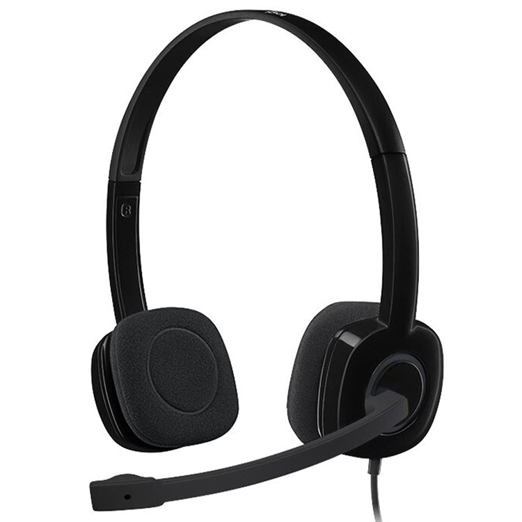 Logitech H151 Wired Headphone Single 3.5mm Earphone Gaming Headset Stereo with MIC, H151