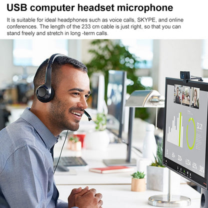Logitech H390 USB Wired Headset Stereo Headphones with Noise-Cancelling Microphone