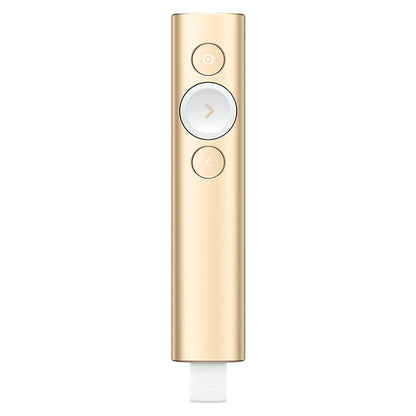 Logitech Spotlight 2.4Ghz USB Wireless Presenter PPT Remote Control Flip Pen, Spotlight (Grey), Spotlight (Gold)