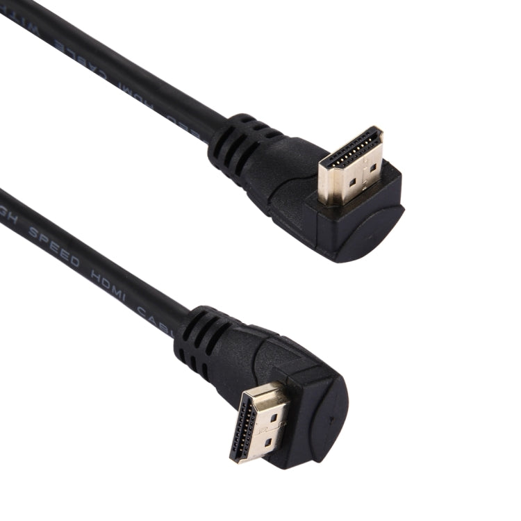 60cm 4K x 2K HDMI 2.0 Version High Speed 270 Degree Right Angle HDMI Male to 270 Degree Right Angle HDMI Male Cable with Ethernet, Right Angle, Length: 60cm