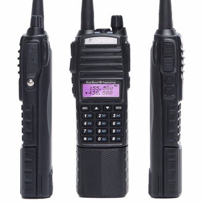 BaoFeng UV-82T Tri-Band Two-Way Radio Dual Antenna Handheld Walkie Talkie, EU Plug, UV-82T