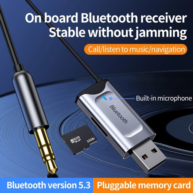 Y1 Pro 3.5mm Car Bluetooth Receiver BT5.3 Adapter, Y1 Pro