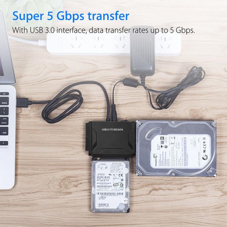 SATA / IDE to USB 3.0 Adapter 2.5 / 3.5 Inch Hard Drive Adapter Cable Converter, US Plug, PC2404, PC2404AU, PC2404EU, PC2404UK