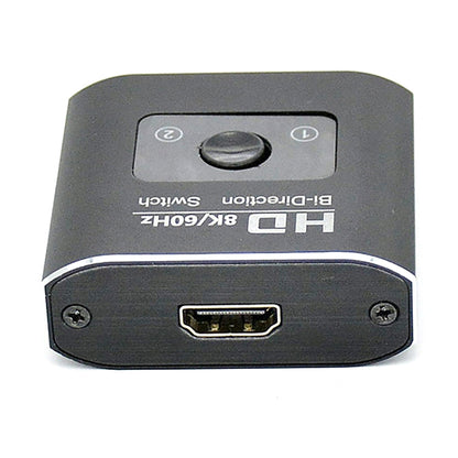 ST0003 2 in 1 Out 8K HDMI Switcher Bi-directional Video Converter, 8K 60Hz Black