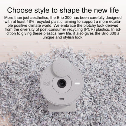 Logitech Brio 300 2MP 1080P Full HD IP Camera with Noise Reduction Microphone