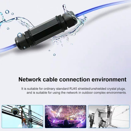 RJ45 Waterproof Connector Double Head Lan Coupler Adapter, RJ45 Waterproof Coupler