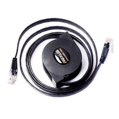 REXLIS 1m CAT6 Retractable Flat RJ45 Ethernet Network LAN Cable, Length: 1m