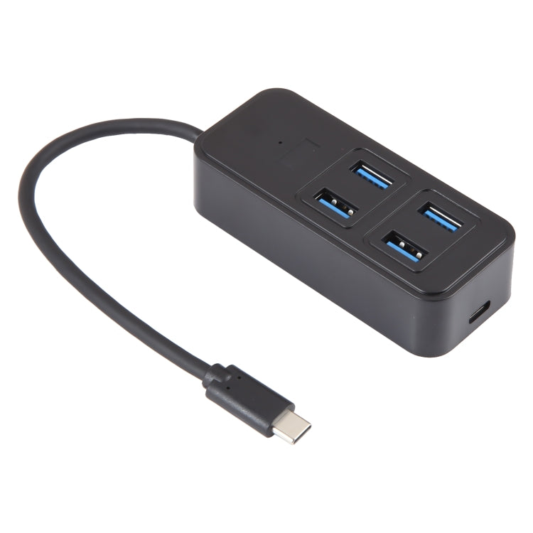 BYL-1901T 5 in 1 USB-C / Type-C to USB3.0x4+USB-C / Type-C HUB Adapter, BYL-1901T
