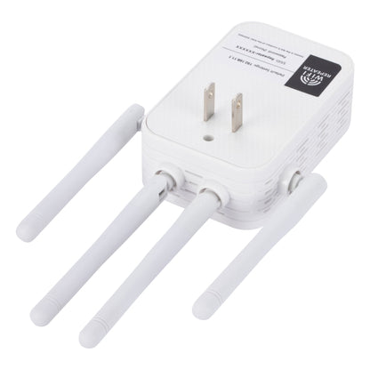 ZX-R08 300Mbps 2.4G WiFi Repeater Signal Amplifier, US Plug, 300Mbps