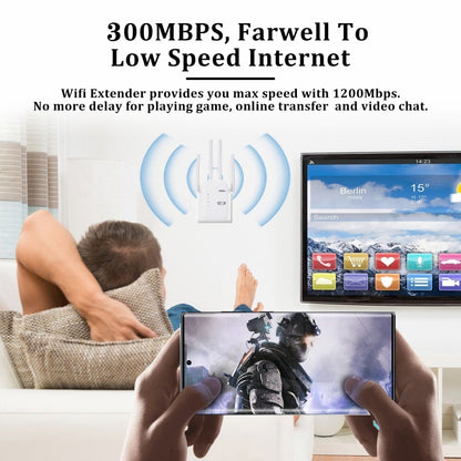 ZX-R08 300Mbps 2.4G WiFi Repeater Signal Amplifier, US Plug, 300Mbps