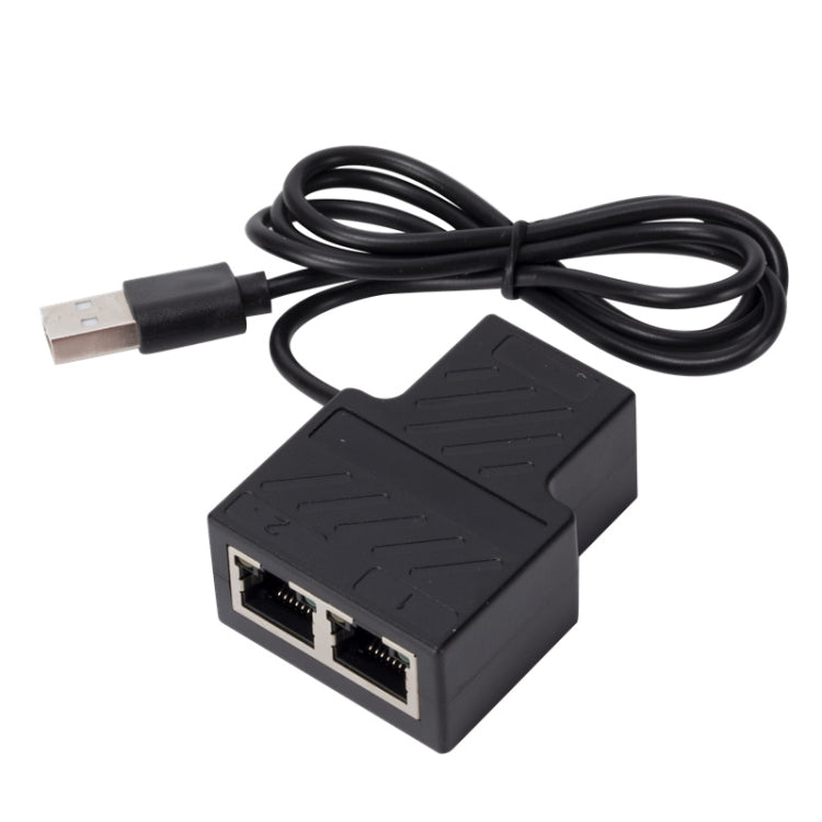 OZHW1 RJ45 1 to 2 Splitter Adapter Network 100M LAN Ethernet Female Connector, OZHW1